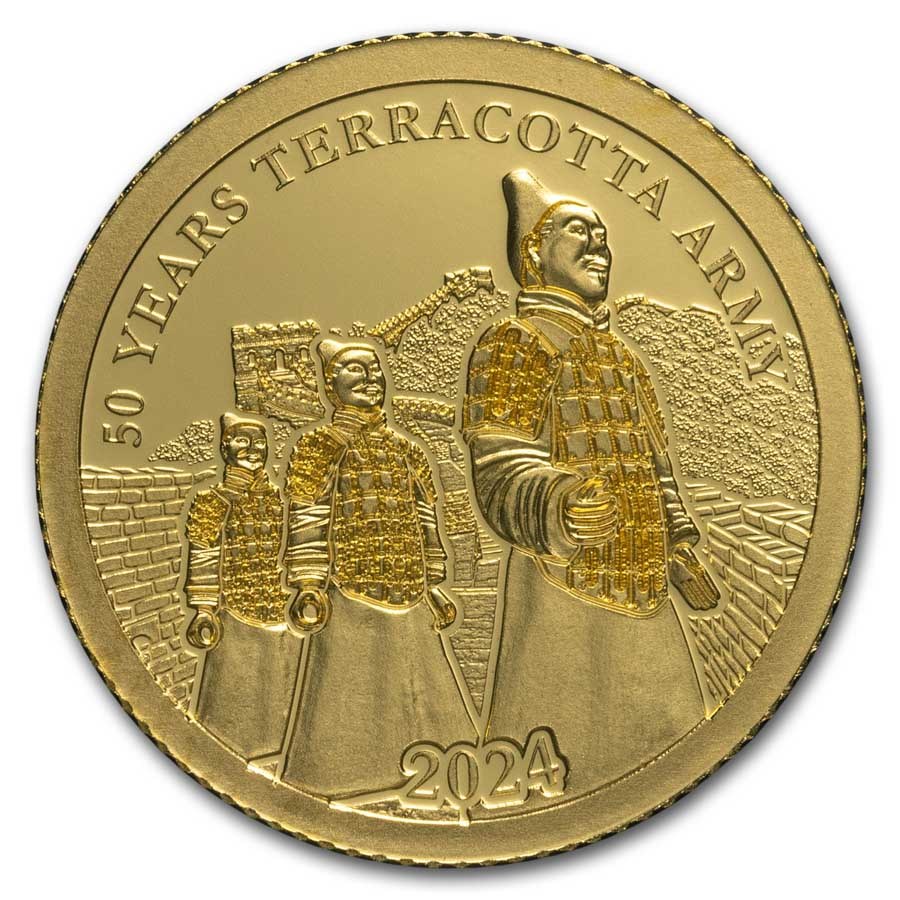 2024 Fiji 1/2 gram Gold Discovery of the Terracotta Army