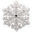 2024 Fiji 1/2 oz Silver Snowflake Coin w/ Crystals, Box & COA