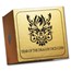 2024 Fiji 1 oz AG Gilded $1 Year of The Dragon Dice Coin Box/COA