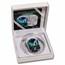 2024 Fiji 1 oz Silver Polar Lights Shaped Coin w/ Box & COA