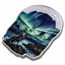 2024 Fiji 1 oz Silver Polar Lights Shaped Coin w/ Box & COA