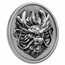 2024 Fiji 1 oz Silver Year Of The Dragon Antique 3D Ultra HR