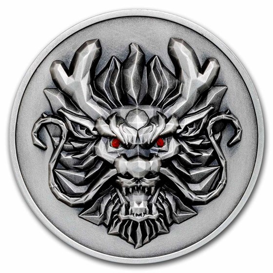2024 Fiji 1 oz Silver Year Of The Dragon Antique 3D Ultra HR 2024 Fiji 1 oz Silver Year Of The Dragon Antique 3D Ultra HR