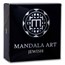 2024 Fiji 3 oz Antique Finish Silver Mandala Art (Jewish)