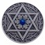 2024 Fiji 3 oz Antique Finish Silver Mandala Art (Jewish)