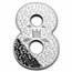 2024 Fiji Silver Year of the Dragon Lucky Eight Shaped Coin