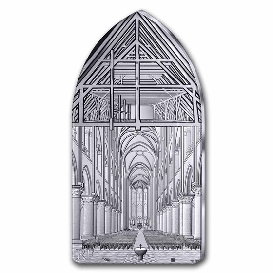 2024 France €10 Silver Proof Excellence Series (Notre-Dame Shape) 2024 France €10 Silver Proof Excellence Series (Notre-Dame Shape)