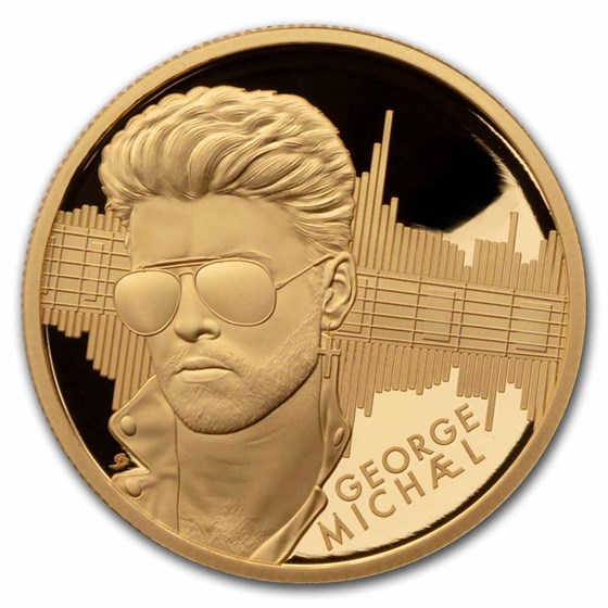 2024 GB 1 oz Gold £100 Proof Music Legends: George Michael 2024 GB 1 oz Gold £100 Proof Music Legends: George Michael