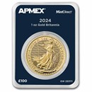 2024 GB 1 oz Gold Britannia MintDirect® Single (King Charles III)
