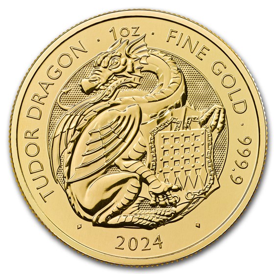 2024 GB 1 oz Gold The Royal Tudor Beasts Tudor Dragon BU 2024 GB 1 oz Gold The Royal Tudor Beasts Tudor Dragon BU