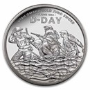 2024 GB 1 oz Silver £2 Proof 80th Anniversary D-Day (Spotted)
