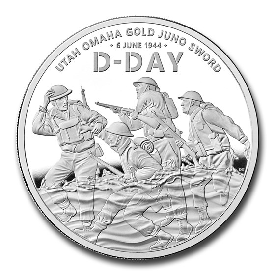 2024 GB 1 oz Silver £2 Proof 80th Anniversary D-Day 2024 GB 1 oz Silver £2 Proof 80th Anniversary D-Day