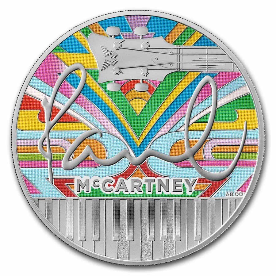 2024 GB 10 oz Silver Colorized Music Legends: Paul McCartney