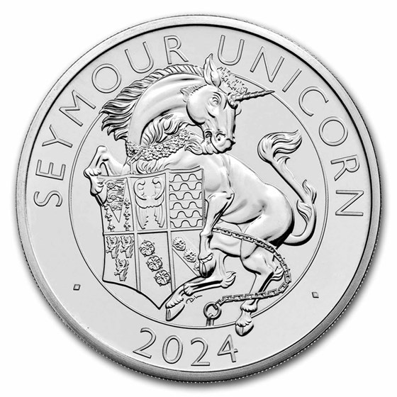 2024 GB Royal Tudor Beasts Seymour Unicorn £5 BU Coin 2024 GB Royal Tudor Beasts Seymour Unicorn £5 BU Coin