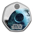 2024 GB Star Wars: Death Star II Silver 50 Pence Proof Color Coin