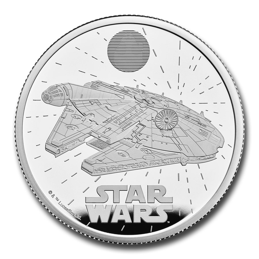 2024 GB Star Wars: Millennium Falcon 2 oz Silver Proof Coin