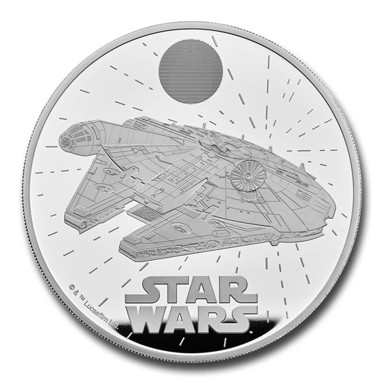 2024 GB Star Wars: Millennium Falcon 5 oz Silver Proof Coin 2024 GB Star Wars: Millennium Falcon 5 oz Silver Proof Coin