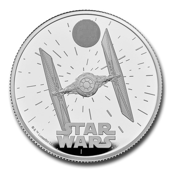 2024 GB Star Wars: TIE Fighter 2 oz Silver £5 Proof Coin 2024 GB Star Wars: TIE Fighter 2 oz Silver £5 Proof Coin