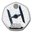 2024 GB Star Wars: TIE Fighter Silver 50 Pence Proof Color Coin