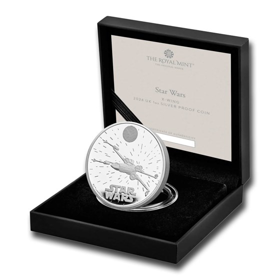 2024 GB Star Wars: X WING 1 oz Silver £2 Proof Coin 2024 GB Star Wars: X WING 1 oz Silver £2 Proof Coin