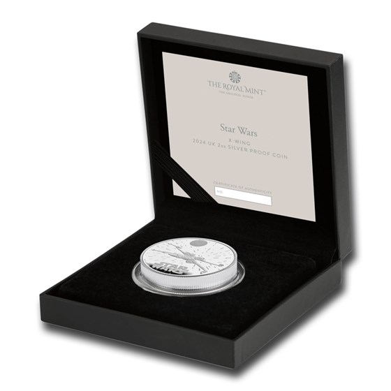 2024 GB Star Wars: X-WING 2 oz Silver £5 Proof Coin 2024 GB Star Wars: X-WING 2 oz Silver £5 Proof Coin