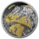 2024 Germania Ragnarok: Skoll & Hati Geminus 2x1 oz Silver BU