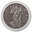 2024 Gibraltar 1 oz Silver Lady Justice Antique