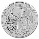 2024 Great Britain 1 oz Silver Britannia & Liberty BU Coin