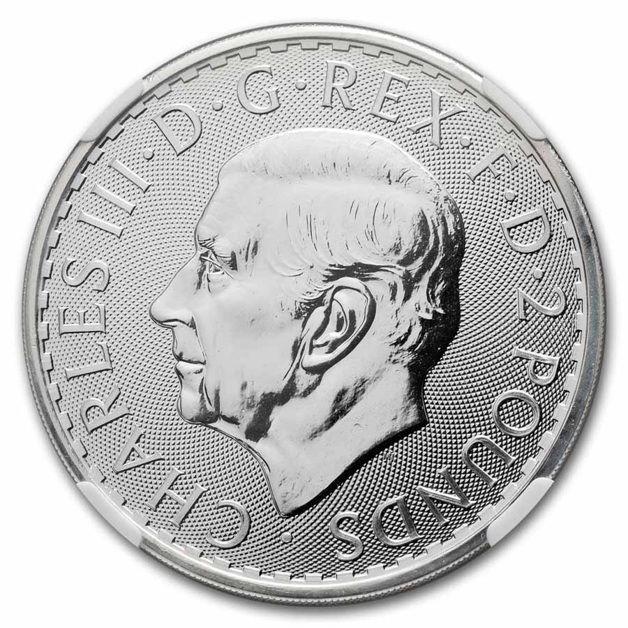 Buy 2024 GB 1 oz Silver Britannia MS-69 NGC (King) | APMEX