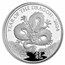 2024 Great Britain 1 oz Silver Year of the Dragon Prf (Box & COA)