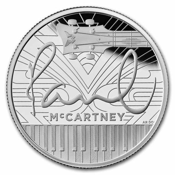 2024 Great Britain 2 oz Silver Music Legends: Paul McCartney Prf 2024 Great Britain 2 oz Silver Music Legends: Paul McCartney Prf