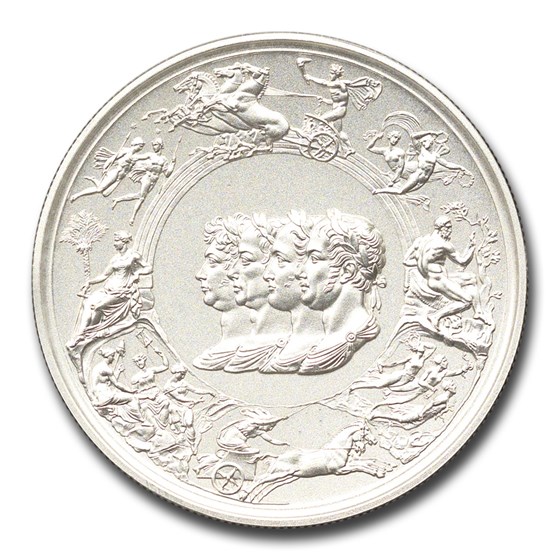 2024 Great Britain The Waterloo Medal 2 oz Silver Matte Proof 2024 Great Britain The Waterloo Medal 2 oz Silver Matte Proof