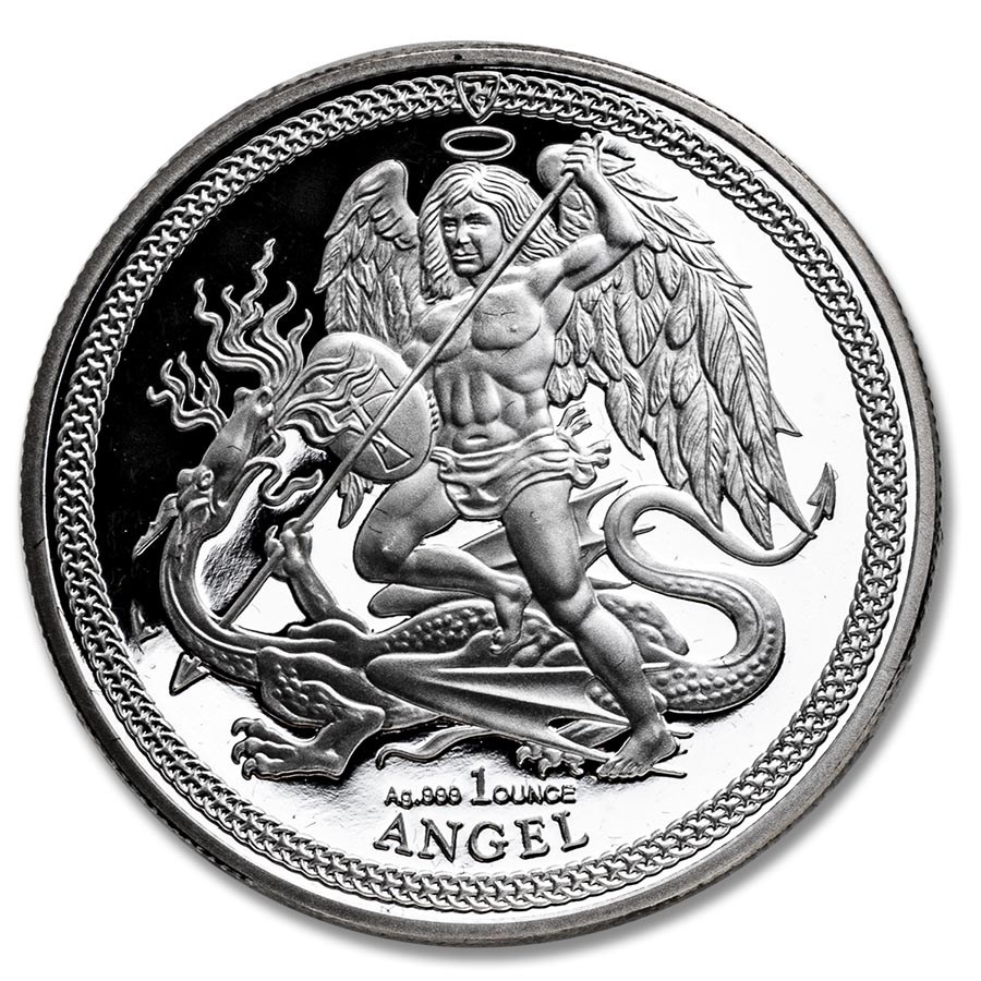 2024 Isle of Man 1 oz Silver Angel Proof (with Certificate)
