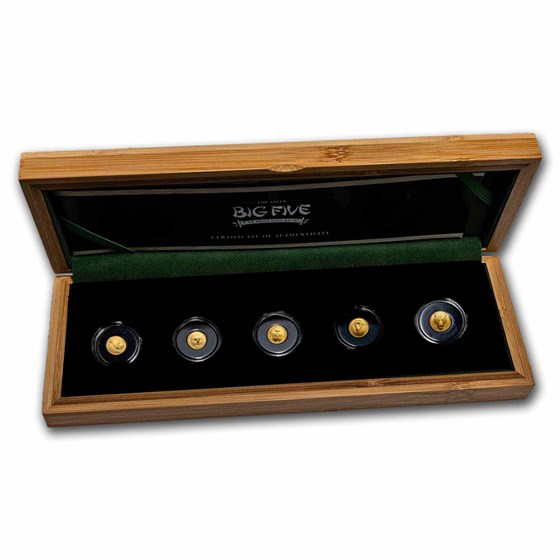 2024 Ivory Coast Gold Big Five Asia 5-Coin Set (With Box & CoA) 2024 Ivory Coast Gold Big Five Asia 5-Coin Set (With Box & CoA)