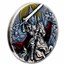 2024 Liberia 2 oz Silver Antique Darkness Rider (w/ Box and COA)