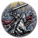 2024 Liberia 2 oz Silver Antique Darkness Rider (w/ Box and COA)