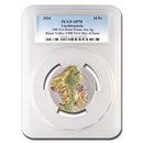 2024 Liechtenstein 2 oz Ag 100 Years Swiss Franc SP-70 PCGS FDI