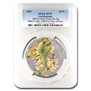 2024 Liechtenstein 5 oz Ag 100 Years Swiss Franc SP-70 PCGS FDI