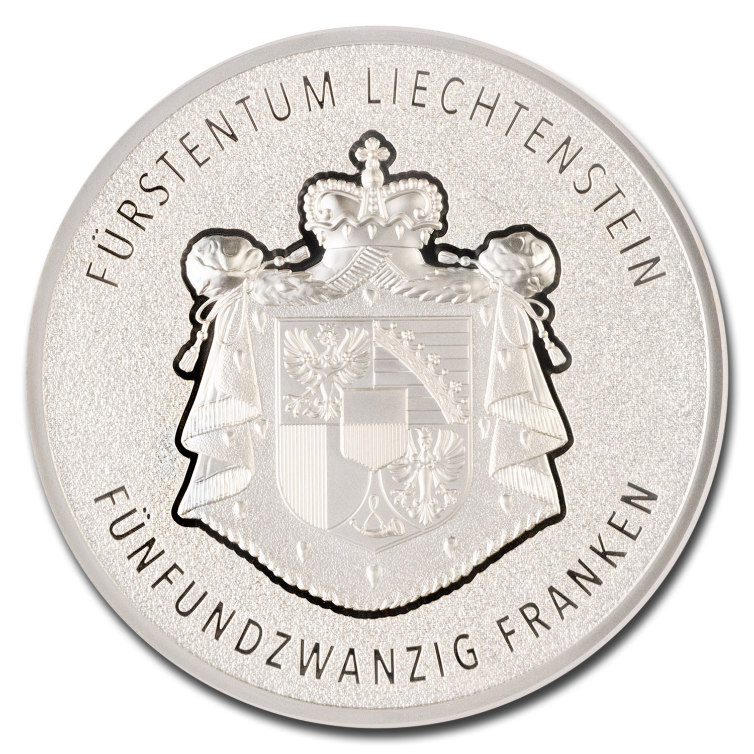2024 Liechtenstein 5 oz Silver 100 Years Swiss Franc MS-70 NGC FR