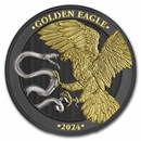 2024 Malta 1 oz Silver 5 Euro Golden Eagle Limited Edition