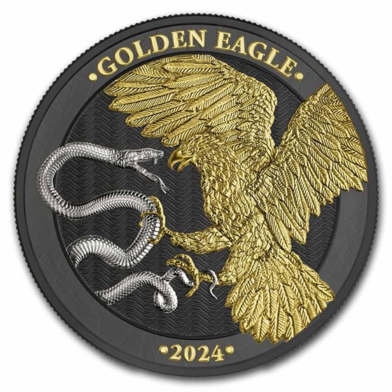 2024 Malta 1 oz Silver 5 Euro Golden Eagle Limited Edition 2024 Malta 1 oz Silver 5 Euro Golden Eagle Limited Edition