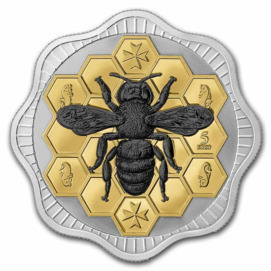 2024 Maltese Bee 5 Euro 1 oz Silver BU