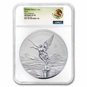 即決価格！！⭐️高品質⭐️ブルーアンバー　メキシコ産　ブレスレット　蛍光抜群❣️ Buy 2024 Mexican 1 kilo Silver Libertad PL-70 NGC (Coat of Arms