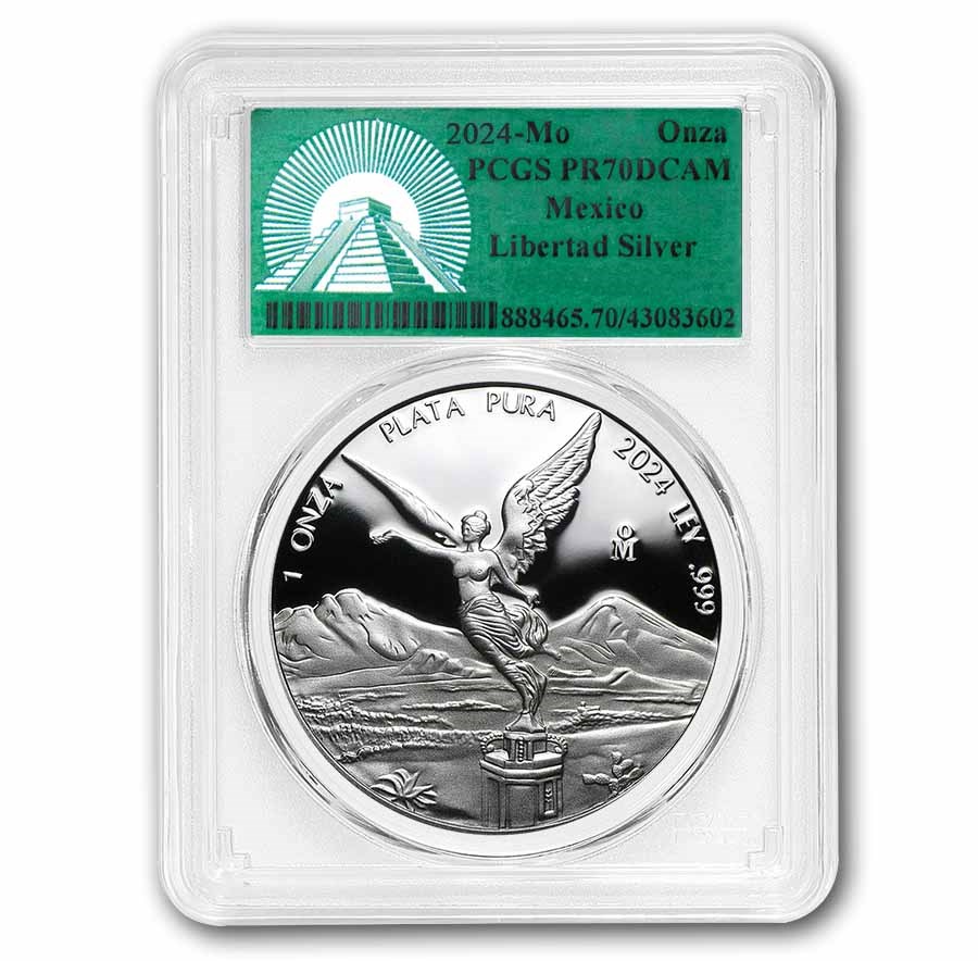2024 Mexico 1 oz Silver Libertad Proof PR-70 PCGS (Green Label)
