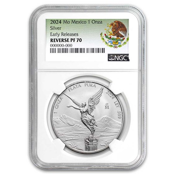 2024 Mexico 1 oz Silver Libertad Reverse Proof PF-70 NGC (ER) 2024 Mexico 1 oz Silver Libertad Reverse Proof PF-70 NGC (ER)