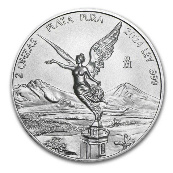 2024 Mexico 2 oz Silver Libertad BU 2024 Mexico 2 oz Silver Libertad BU