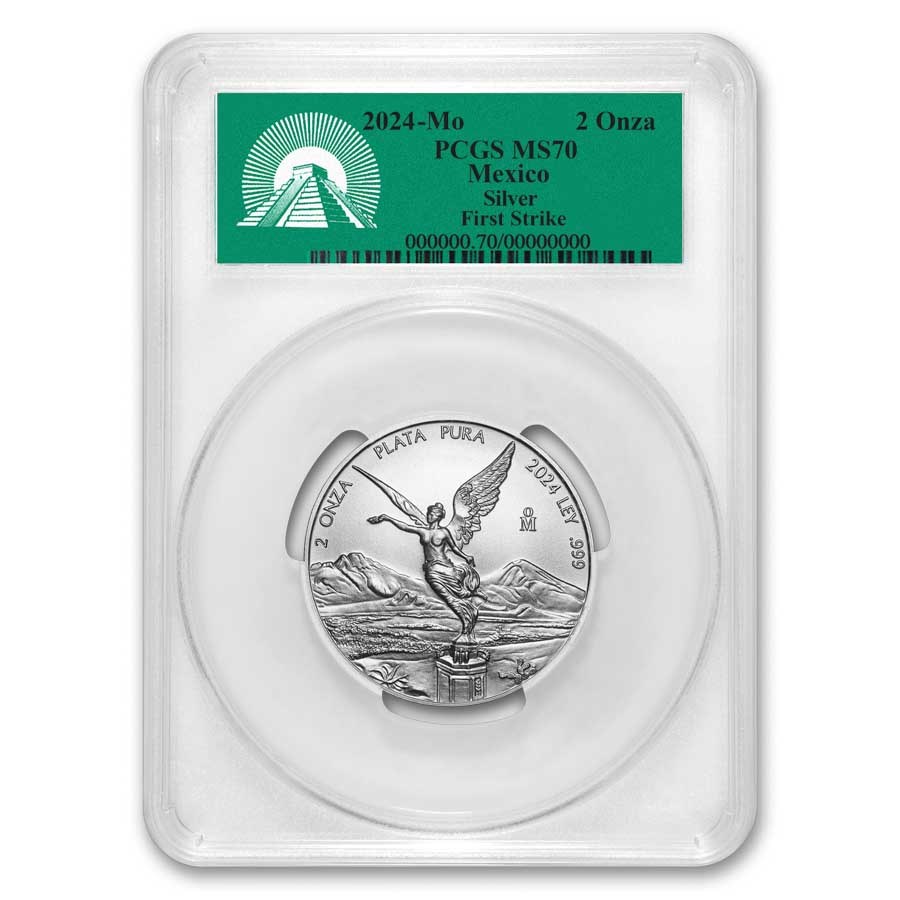 2024 Mexico 2 oz Silver Libertad MS-70 PCGS (FirstStrike®)