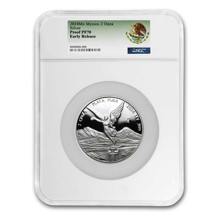2024 Mexico 2 oz Silver Libertad Proof PF-70 NGC (ER)