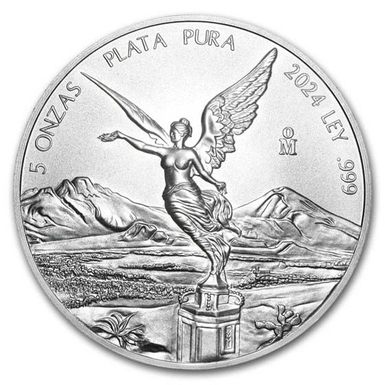 2024 Mexico 5 oz Silver Libertad BU 2024 Mexico 5 oz Silver Libertad BU