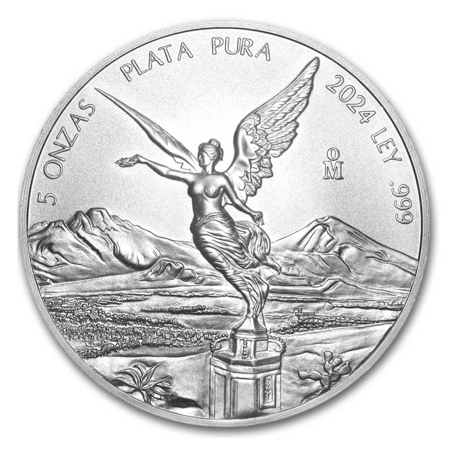 2024 Mexico 5 oz Silver Libertad Proof (In Capsule)